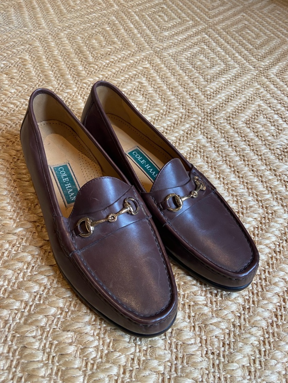 Cole Haan Men's Dark Brown Leather Bit Loafers